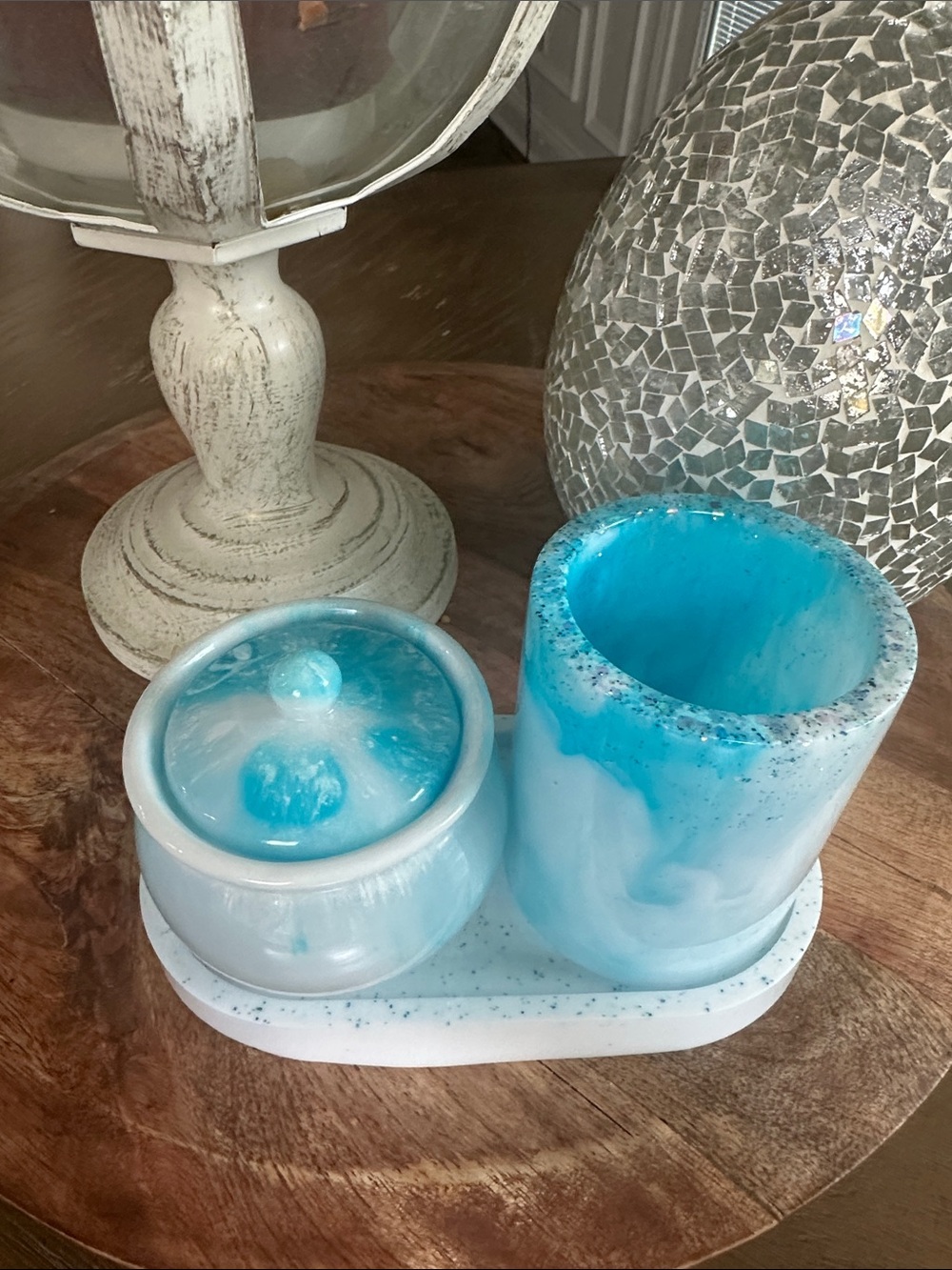 Epoxy resin vanity set HOMEMADE - Picture 4 of 7